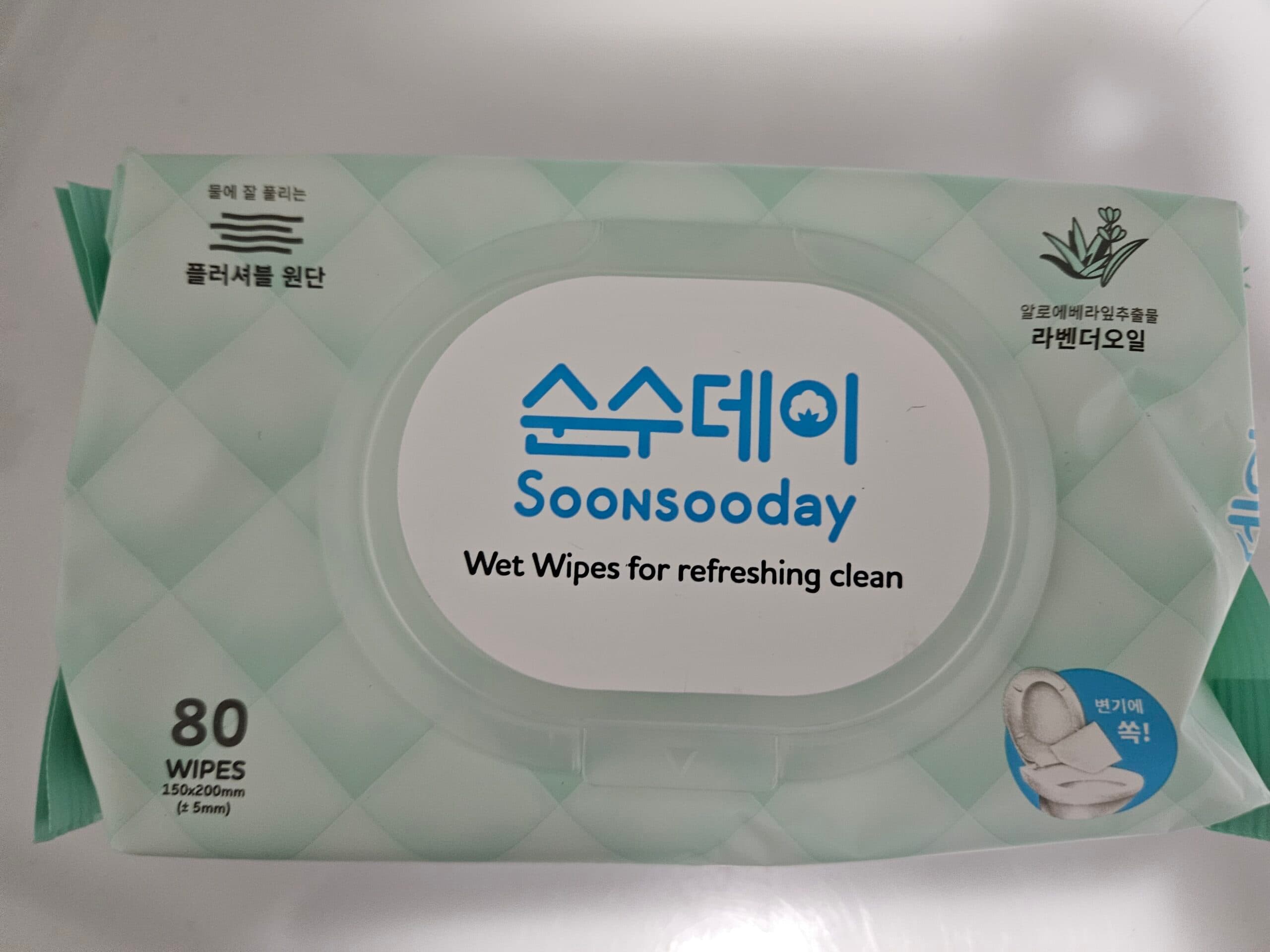 $100 화장실용 비데물티슈 55개 Flushable Bathroom Wipes