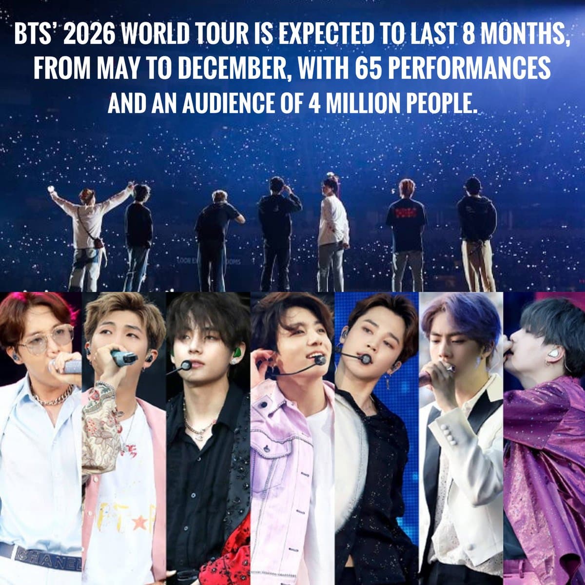 BTS, 새 월드투어 ‘ARIRANG’ 북미·유럽 전석 매진… 질레트 스타디움 공연 포함